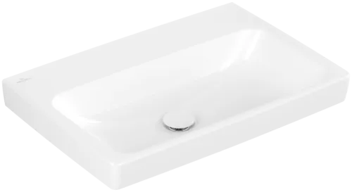 VILLEROY BOCH Architectura Washbasin, 650 x 445 x 165 mm, White Alpin AntiBac CeramicPlus, without overflow #4A8768T2 resmi
