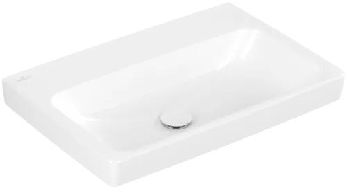 VILLEROY BOCH Architectura Washbasin, 650 x 445 x 165 mm, White Alpin CeramicPlus, without overflow, ground #4A87KFR1 resmi