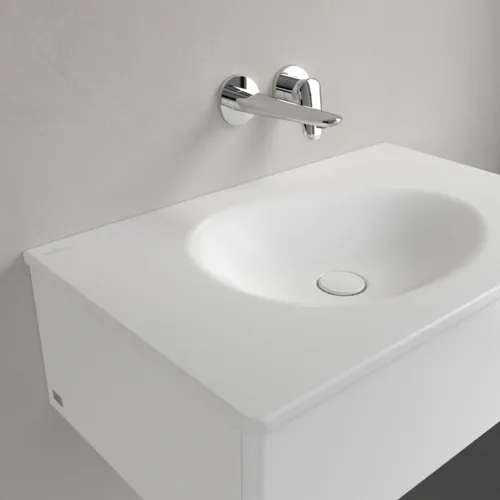 Bild von VILLEROY BOCH Antao Schrankwaschtisch, 800 x 500 x 150 mm, Stone White CeramicPlus, ohne Überlauf #4A7583RW