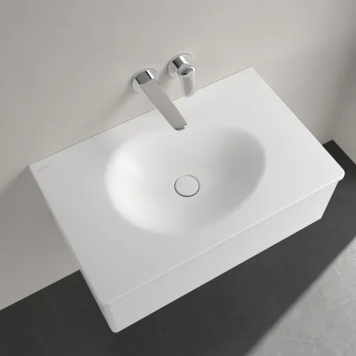 Bild von VILLEROY BOCH Antao Schrankwaschtisch, 800 x 500 x 150 mm, Stone White CeramicPlus, ohne Überlauf #4A7583RW