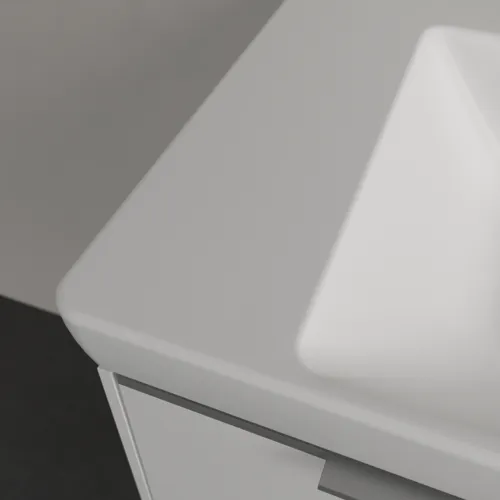 Bild von VILLEROY BOCH Subway 3.0 Schrankwaschtisch, 800 x 470 x 165 mm, Stone White CeramicPlus, mit Überlauf #4A7080RW