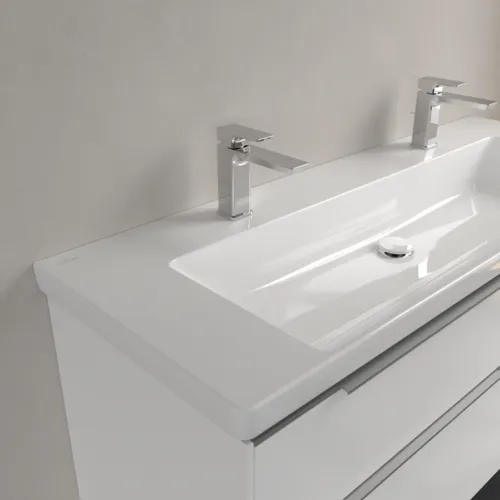 VILLEROY BOCH Subway 3.0 Schrankwaschtisch, 1300 x 475 x 170 mm, Weiß Alpin CeramicPlus, ohne Überlauf #4A70D1R1, Bild 7