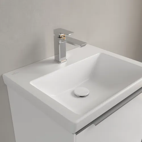 Bild von VILLEROY BOCH Subway 3.0 Waschbecken, 550 x 440 x 165 mm, Stone White CeramicPlus, ohne Überlauf #4A70F5RW