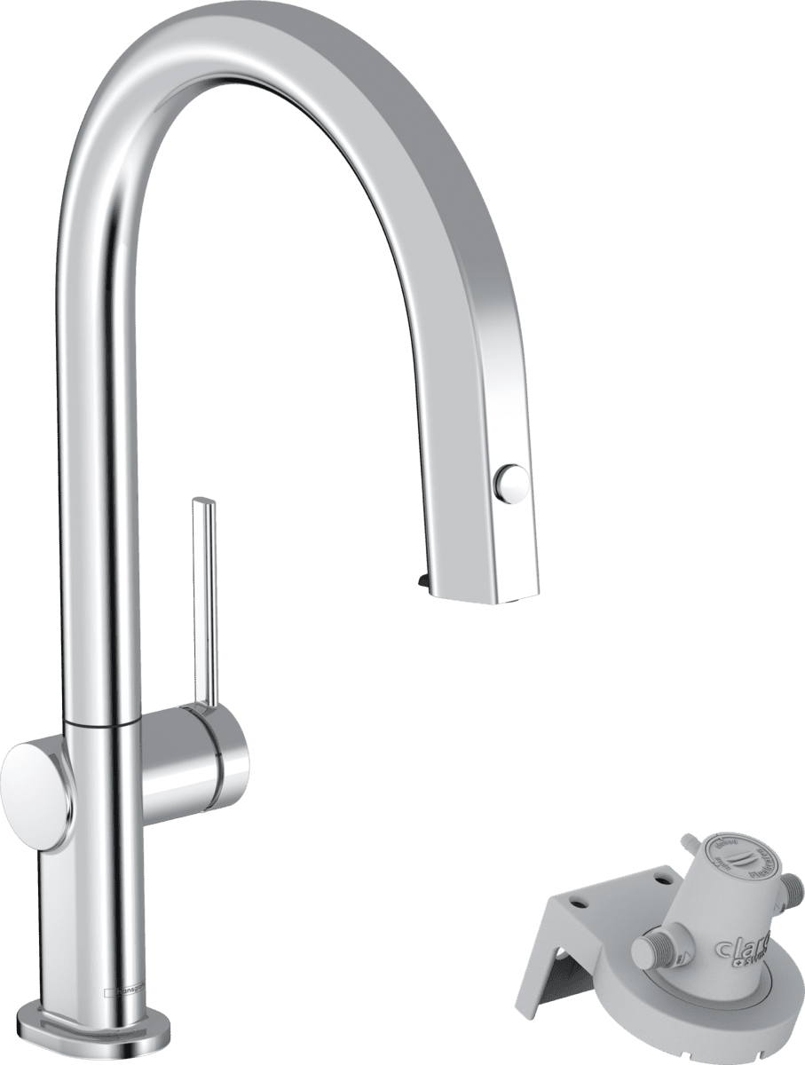 Picture of HANSGROHE Aqittura M91 FilterSystem 210, pull-out spout, 1jet #76803000 - Chrome