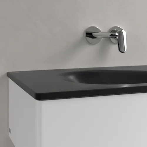 Bild von VILLEROY BOCH Antao Schrankwaschtisch, 800 x 500 x 150 mm, Pure Black CeramicPlus, ohne Überlauf #4A7583R7