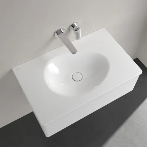 Bild von VILLEROY BOCH Antao Schrankwaschtisch, 800 x 500 x 150 mm, Weiß Alpin CeramicPlus, ohne Überlauf #4A7583R1