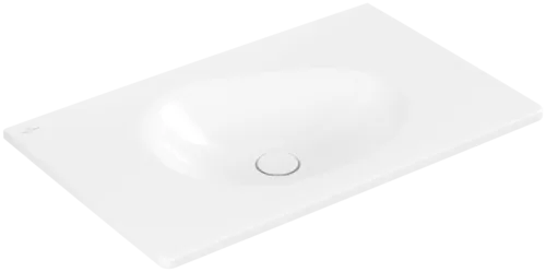 Picture of VILLEROY BOCH Antao Vanity washbasin, 800 x 500 x 150 mm, White Alpin CeramicPlus, without overflow #4A7583R1