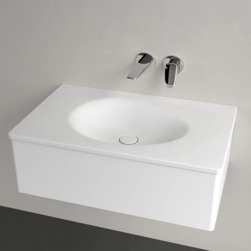 Bild von VILLEROY BOCH Antao Schrankwaschtisch, 800 x 500 x 150 mm, Weiß Alpin CeramicPlus, ohne Überlauf #4A7583R1