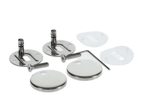 VILLEROY BOCH Scharniere exzentrisch für Suprafix, 60 x 60 mm, Verchromt #92233161