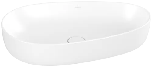 Зображення з  VILLEROY BOCH Antao Surface-mounted washbasin, 650 x 400 x 146 mm, Stone White CeramicPlus, without overflow #4A7465RW