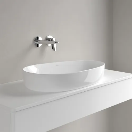 Bild von VILLEROY BOCH Antao Aufsatzwaschbecken, 650 x 400 x 146 mm, Weiß Alpin CeramicPlus, ohne Überlauf #4A7465R1