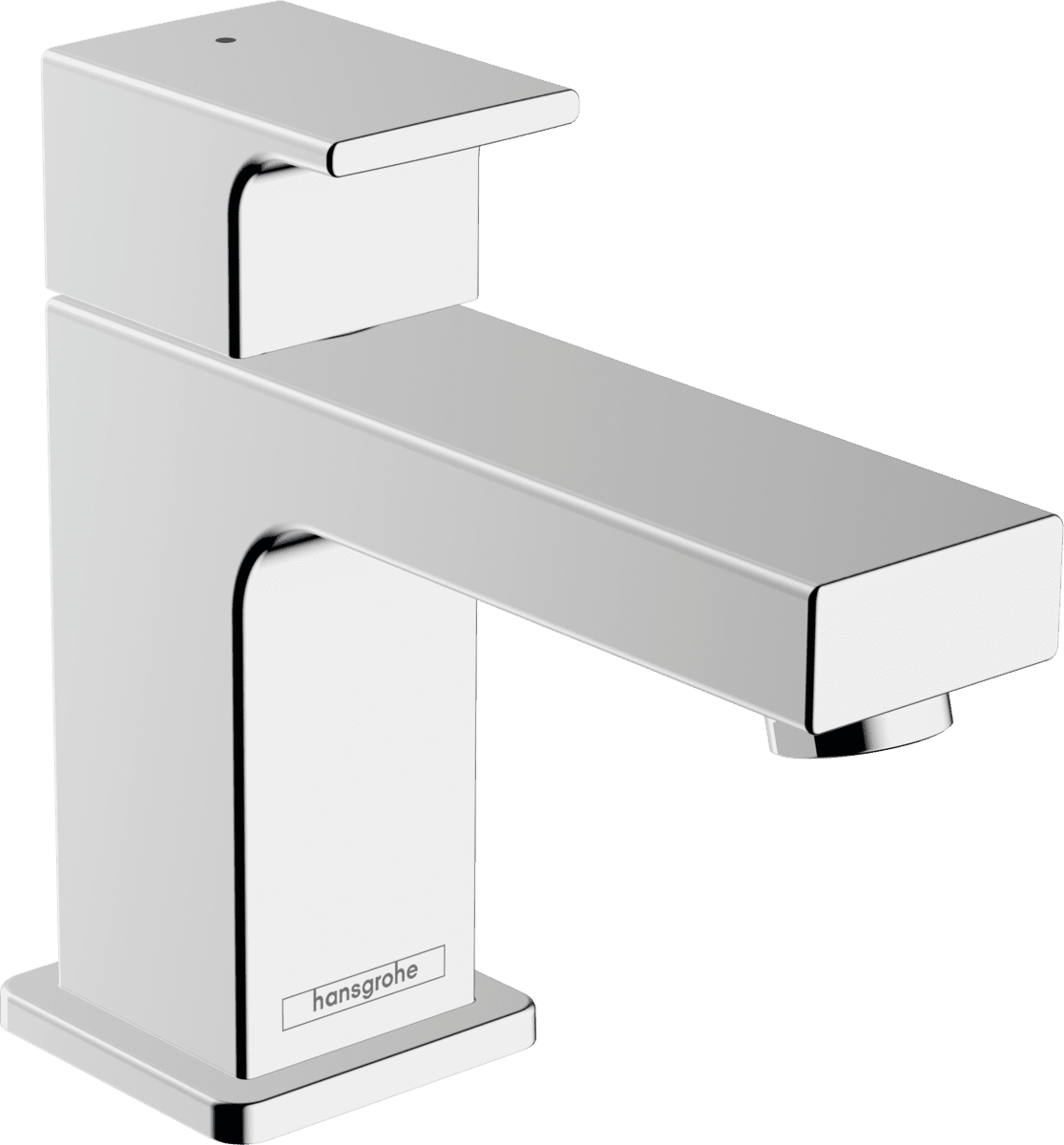 Picture of HANSGROHE Vernis Shape Pillar tap 70 with lever handle for cold water or pre-adjusted water without waste set #71592000 - Chrome