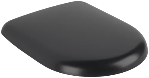 Obrázek VILLEROY BOCH WC sedátko Antao, s měkkým zavíráním, s odnímatelným sedátkem (QuickRelease), čistě černá barva #8M67S1R7