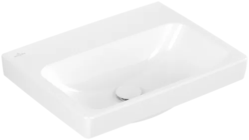VILLEROY BOCH Architectura Washbasin, 550 x 420 x 165 mm, White Alpin AntiBac CeramicPlus, without overflow, ground #4A87MFT2 resmi