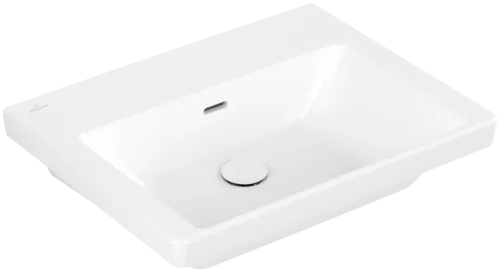 Picture of VILLEROY BOCH Subway 3.0 Washbasin, 600 x 470 x 165 mm, Stone White CeramicPlus, with overflow, ground #4A706JRW