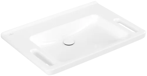 εικόνα του VILLEROY BOCH ViCare washbasin ViCare, 800 x 550 x 180 mm, white Alpine CeramicPlus, without overflow #4A6883R1