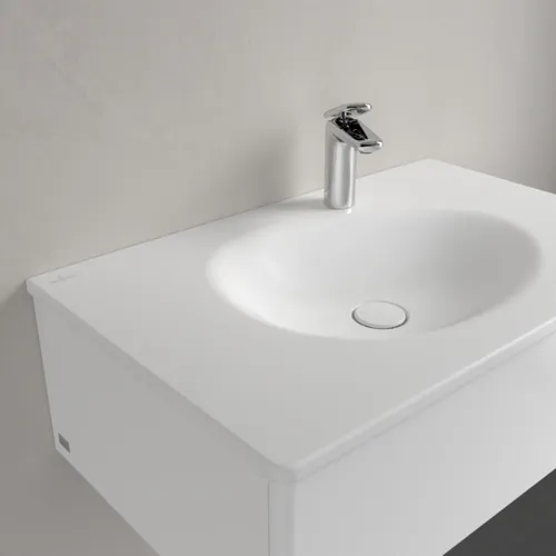Bild von VILLEROY BOCH Antao Schrankwaschtisch, 800 x 500 x 150 mm, Stone White CeramicPlus, ohne Überlauf #4A7581RW