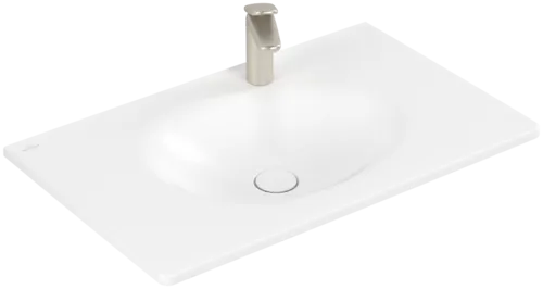 Picture of VILLEROY BOCH Antao Vanity washbasin, 800 x 500 x 150 mm, Stone White CeramicPlus, without overflow #4A7581RW