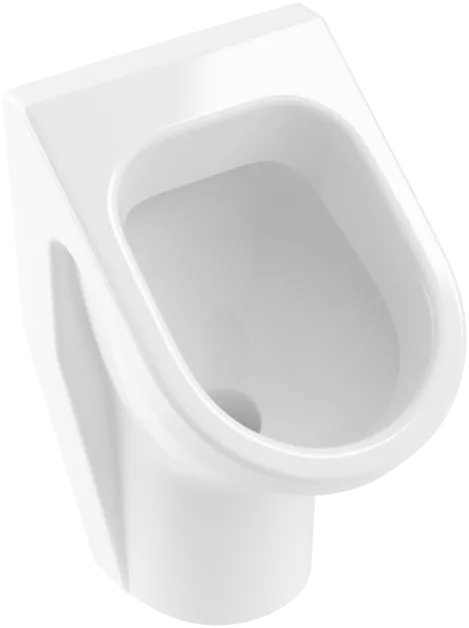 Bild von VILLEROY BOCH Architectura Absaug-Urinal, mit Zielobjekt, Zulauf verdeckt, 355 x 385 mm, Weiß Alpin CeramicPlus #557405R1