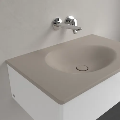 Bild von VILLEROY BOCH Antao Schrankwaschtisch, 800 x 500 x 150 mm, Almond CeramicPlus, ohne Überlauf #4A7583AM