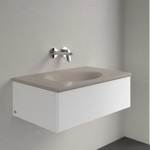 Bild von VILLEROY BOCH Antao Schrankwaschtisch, 800 x 500 x 150 mm, Almond CeramicPlus, ohne Überlauf #4A7583AM