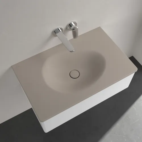Bild von VILLEROY BOCH Antao Schrankwaschtisch, 800 x 500 x 150 mm, Almond CeramicPlus, ohne Überlauf #4A7583AM