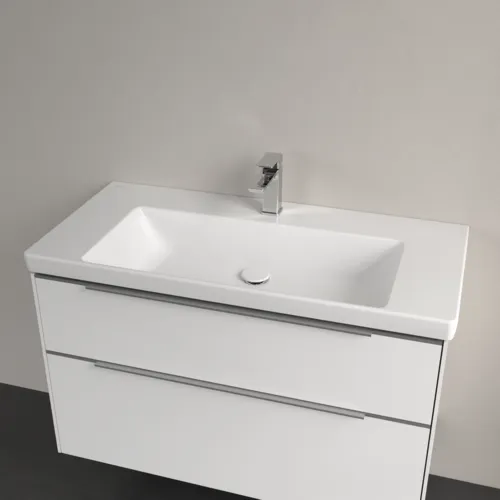 Bild von VILLEROY BOCH Subway 3.0 Schrankwaschtisch, 1000 x 470 x 165 mm, Weiß Alpin CeramicPlus, ohne Überlauf #4A70A2R1