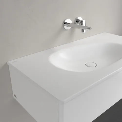 Bild von VILLEROY BOCH Antao Schrankwaschtisch, 1000 x 500 x 150 mm, Stone White CeramicPlus, ohne Überlauf #4A76A3RW