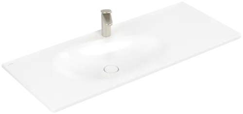 Picture of VILLEROY BOCH Antao Vanity washbasin, 1200 x 500 x 150 mm, White Alpin CeramicPlus, with concealed overflow #4A77LBR1