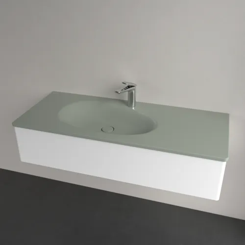 Bild von VILLEROY BOCH Antao Schrankwaschtisch, 1200 x 500 x 150 mm, Morning Green CeramicPlus, mit verdecktem Überlauf #4A77LBR8