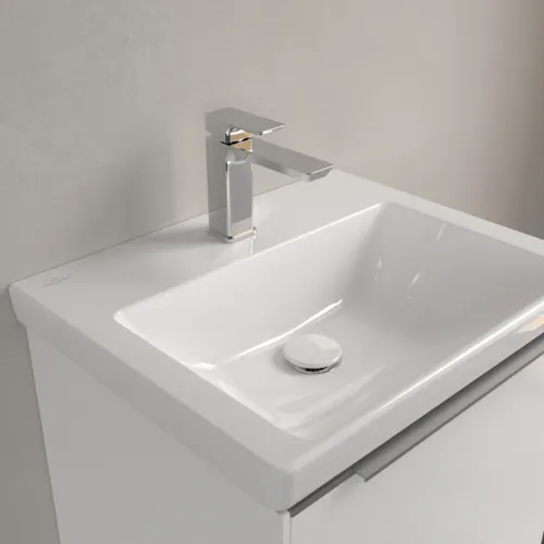 VILLEROY BOCH Subway 3.0 Waschbecken, 550 x 440 x 165 mm, Weiß Alpin CeramicPlus, ohne Überlauf #4A70F5R1, Bild 7