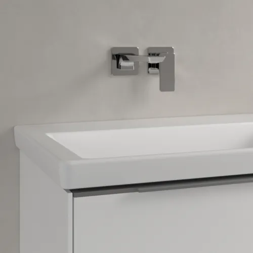 Bild von VILLEROY BOCH Subway 3.0 Schrank-Doppelwaschtisch, 1300 x 475 x 165 mm, Stone White CeramicPlus, ohne Überlauf #4A71D3RW
