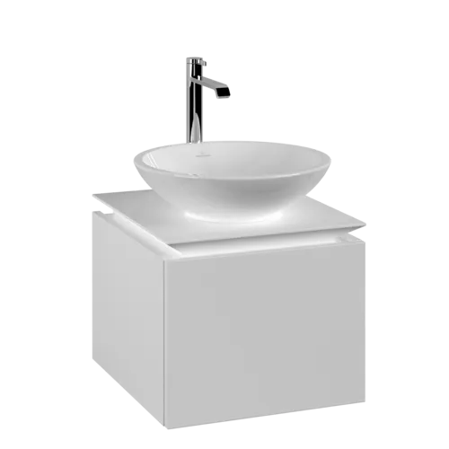 Obrázek VILLEROY BOCH Legato toaletní skříňka, 1 zásuvka, 450 x 380 x 500 mm, bílá matná / bílá matná #B56500MS