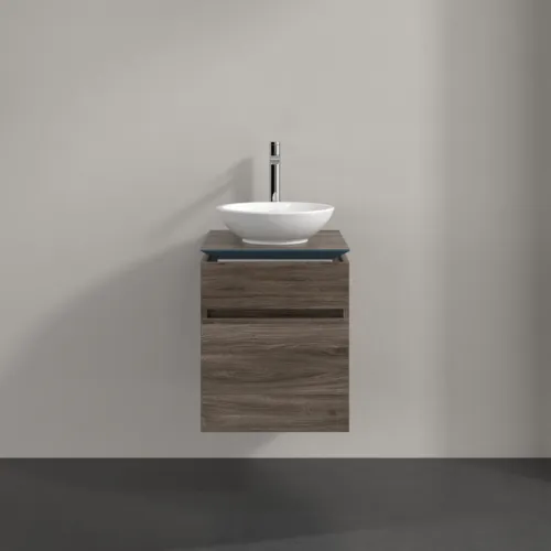 Bild von VILLEROY BOCH Legato Waschbeckenunterschrank, 2 Auszüge, 450 x 550 x 500 mm, Stone Oak / Stone Oak #B56600RK