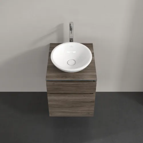 Bild von VILLEROY BOCH Legato Waschbeckenunterschrank, 2 Auszüge, 450 x 550 x 500 mm, Stone Oak / Stone Oak #B56600RK