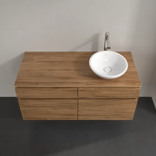 Bild von VILLEROY BOCH Legato Waschbeckenunterschrank, 4 Auszüge, 1200 x 550 x 500 mm, Kansas Oak / Kansas Oak #B58200RH