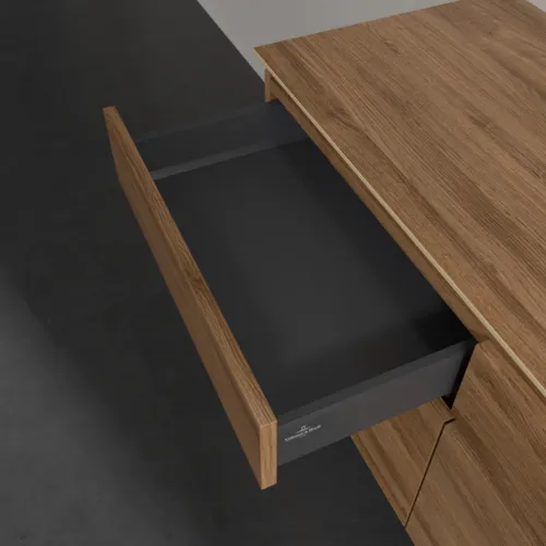 Bild von VILLEROY BOCH Legato Waschbeckenunterschrank, 4 Auszüge, 1200 x 550 x 500 mm, Kansas Oak / Kansas Oak #B58200RH