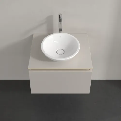 Bild von VILLEROY BOCH Legato Waschbeckenunterschrank, 1 Auszug, 600 x 380 x 500 mm, Soft Grey / Soft Grey #B56700VK