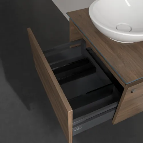 VILLEROY BOCH Legato Waschbeckenunterschrank, 1 Auszug, 600 x 380 x 500 mm, Arizona Oak / Arizona Oak #B56700VH, Bild 6