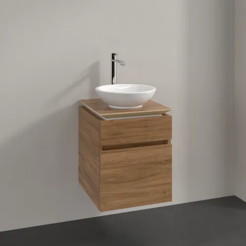 Bild von VILLEROY BOCH Legato Waschbeckenunterschrank, 2 Auszüge, 450 x 550 x 500 mm, Kansas Oak / Kansas Oak #B56600RH