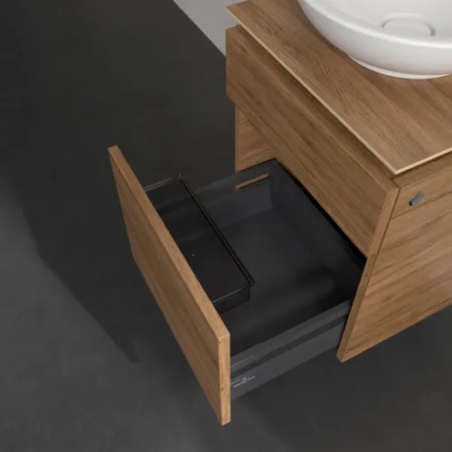 Bild von VILLEROY BOCH Legato Waschbeckenunterschrank, 2 Auszüge, 450 x 550 x 500 mm, Kansas Oak / Kansas Oak #B56600RH