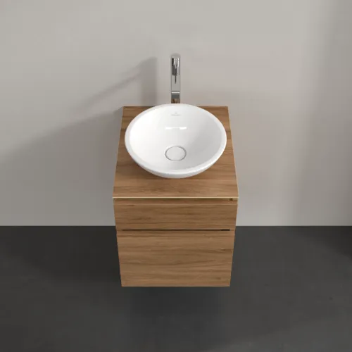 Bild von VILLEROY BOCH Legato Waschbeckenunterschrank, 2 Auszüge, 450 x 550 x 500 mm, Kansas Oak / Kansas Oak #B56600RH