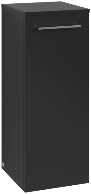 VILLEROY BOCH Avento Side cabinet, 1 door, 347 x 888 x 405 mm, Volcano Black #A89501VL resmi