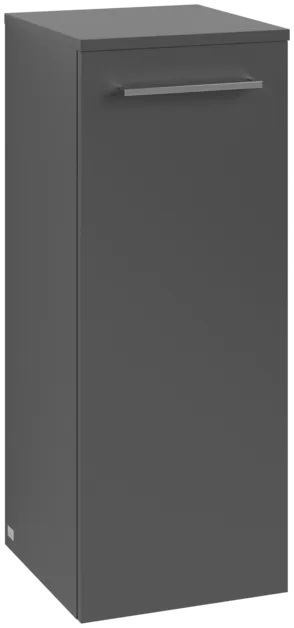VILLEROY BOCH Avento Side cabinet, 1 door, 347 x 888 x 405 mm, Graphite #A89501VR resmi