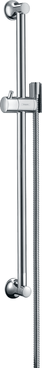 Picture of HANSGROHE Unica Shower bar Classic 65 cm with Sensoflex shower hose 160 cm Chrome 27617000