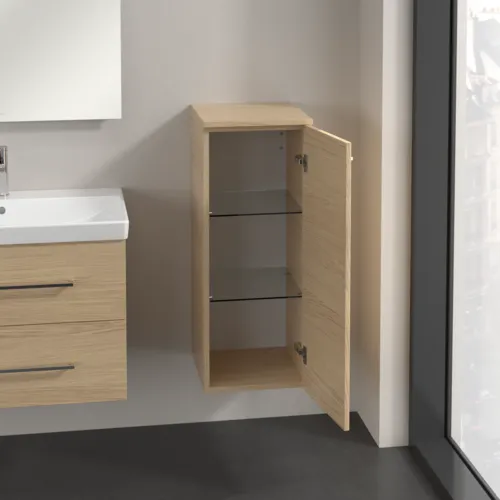 Bild von VILLEROY BOCH Avento Seitenschrank, 1 Tür, 347 x 888 x 405 mm, Nordic Oak #A89501VJ