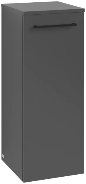 VILLEROY BOCH Avento Side cabinet, 1 door, 347 x 888 x 405 mm, Graphite #A89510VR resmi