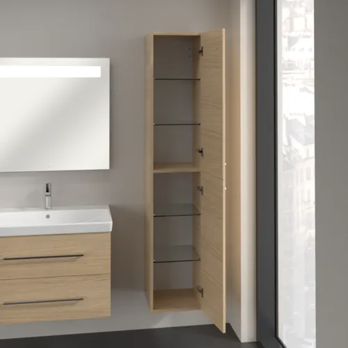 Bild von VILLEROY BOCH Avento Hochschrank, 2 Türen, 346 x 1760 x 404 mm, Nordic Oak #A89401VJ