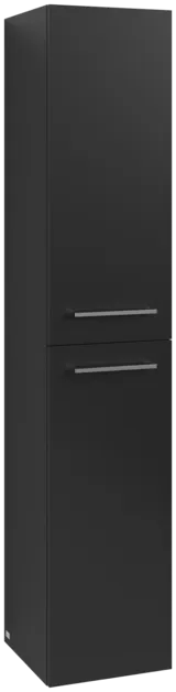 Picture of VILLEROY BOCH Avento Tall cabinet, 2 doors, 346 x 1760 x 404 mm, Volcano Black #A89401VL