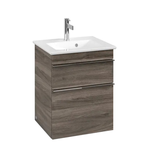 Picture of VILLEROY BOCH Venticello Vanity unit, 2 pull-out compartments, 466 x 590 x 425 mm, Stone Oak / Stone Oak #A92201RK